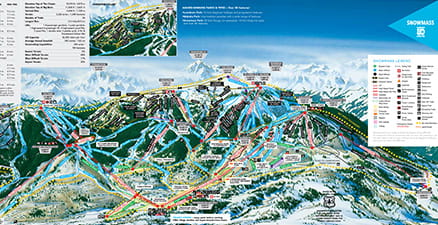 1718 Snowmass Trail Map at Aspen Snowmass