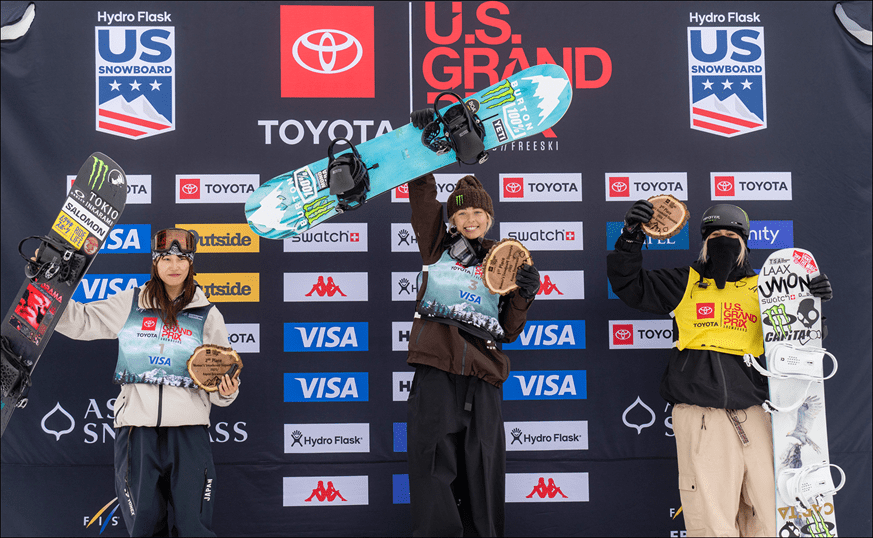 Women's podium at the 2025 Toyota Grand Prix