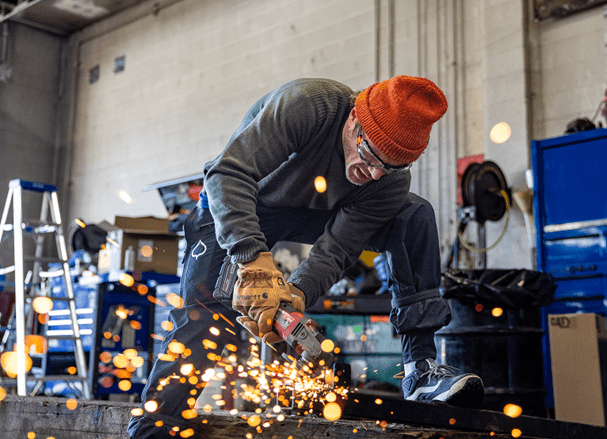 man works with electric tools at ASC