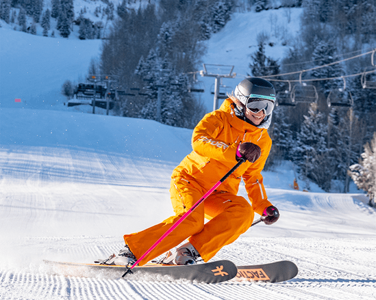 Skier on Aspen Mountain