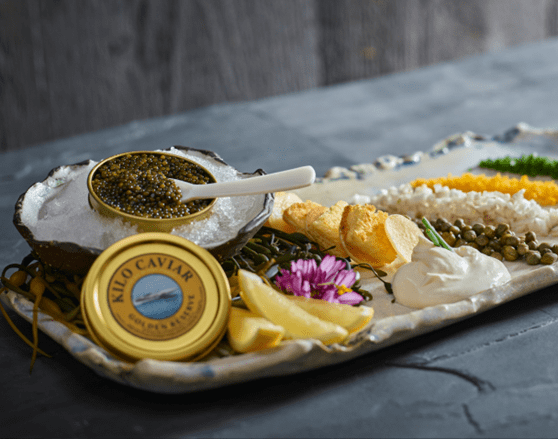 caviar on a fancy plate