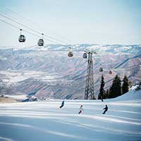 Ski lesson at Aspen Mountain