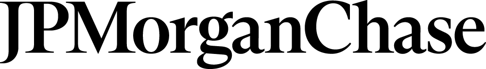JP Morgan Chase black text logo