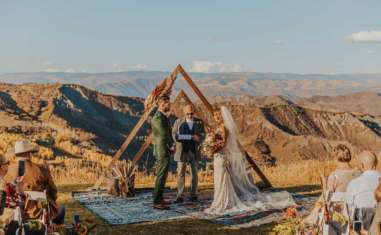Mountaintop ceremony at Aspen Snowmass