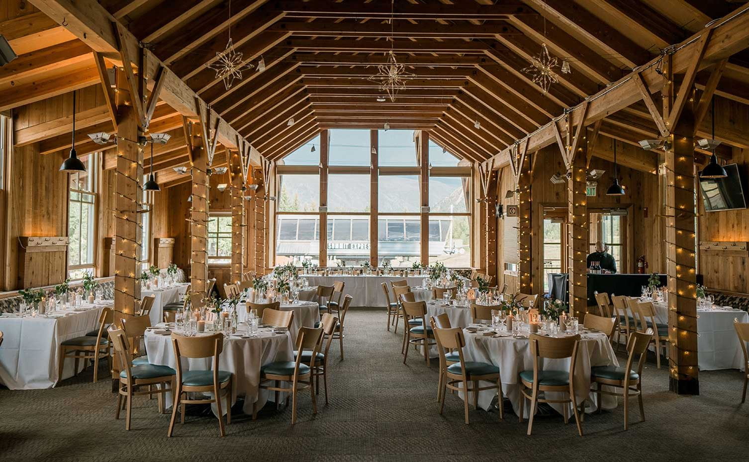 Buttermilk Mountain Lodge wedding configuration