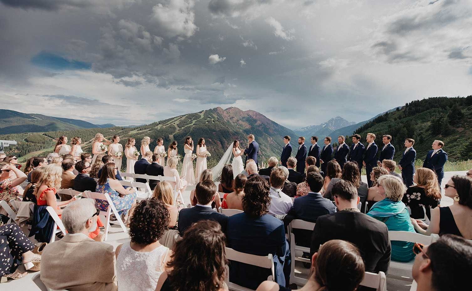 Wedding at the Cliffhouse atop Buttermilk in Aspen, Colorado