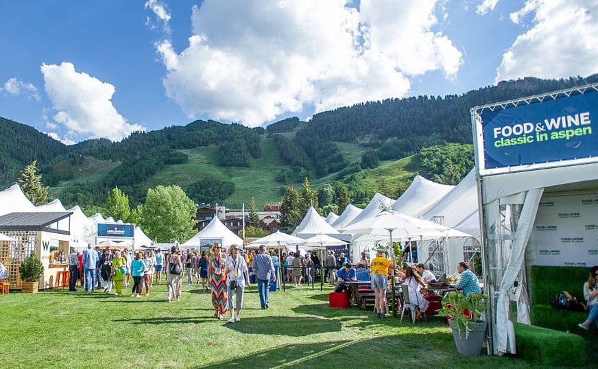 Food and Wine festival in Aspen Colorado. 