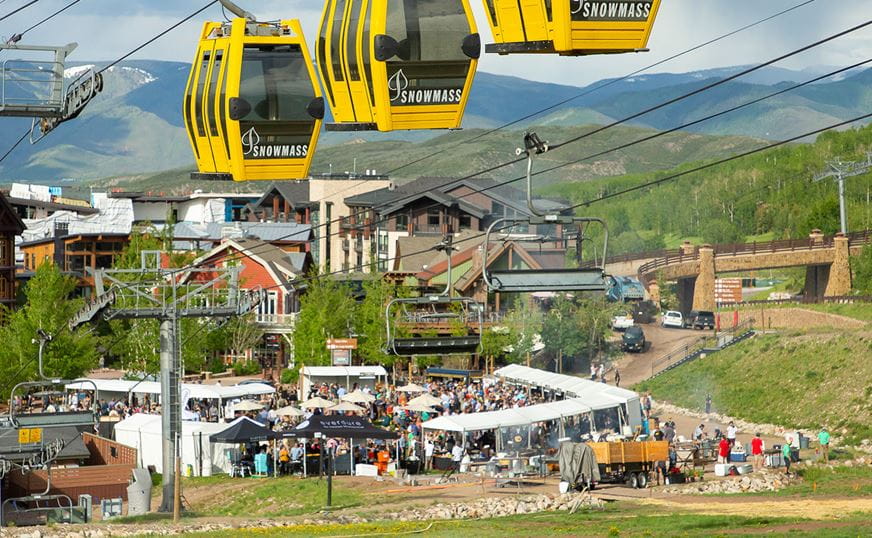 View of Heritage Fire from fanny hill on Snowmass.