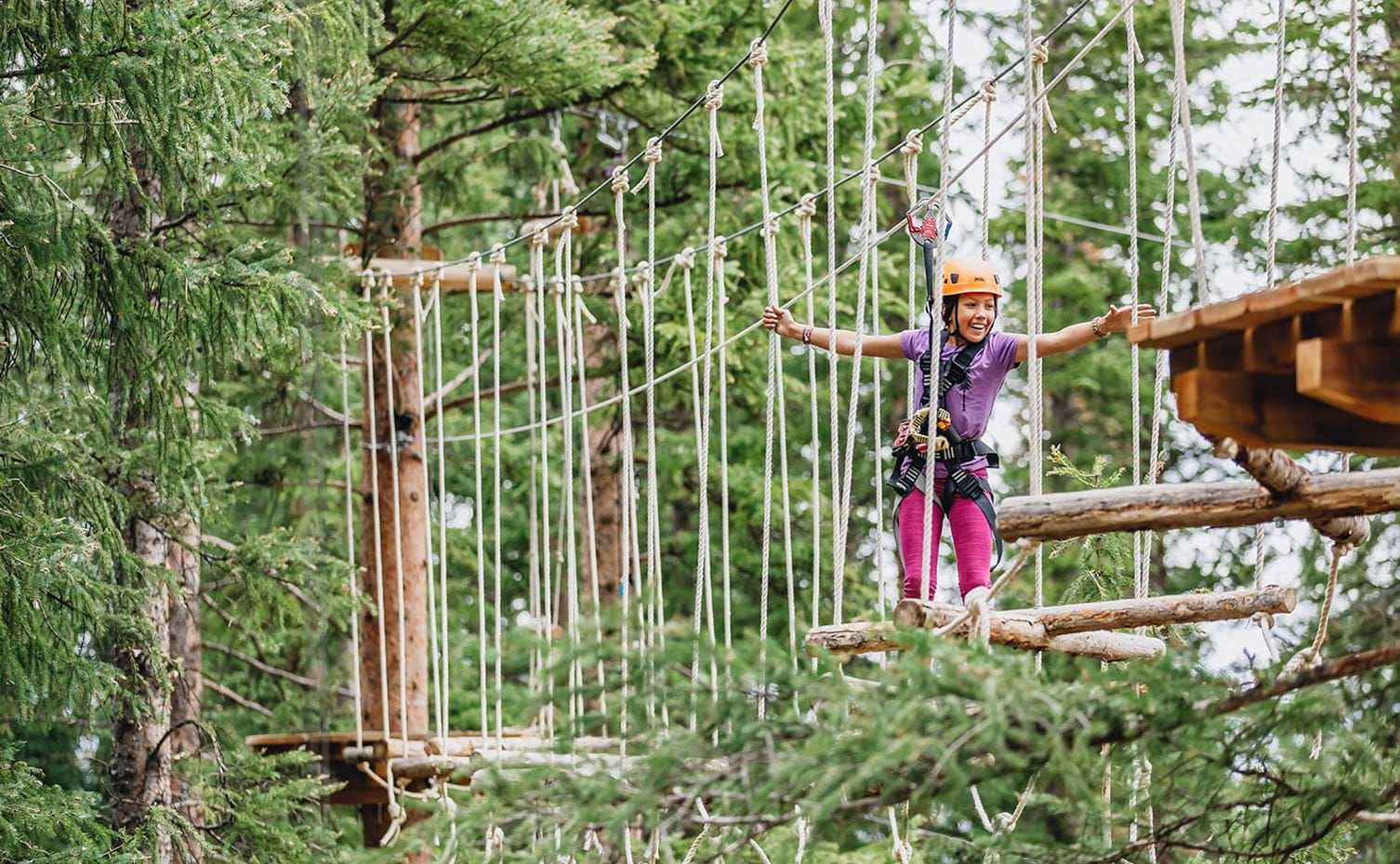 Lost Forest Treeline Challenge Ropes Course