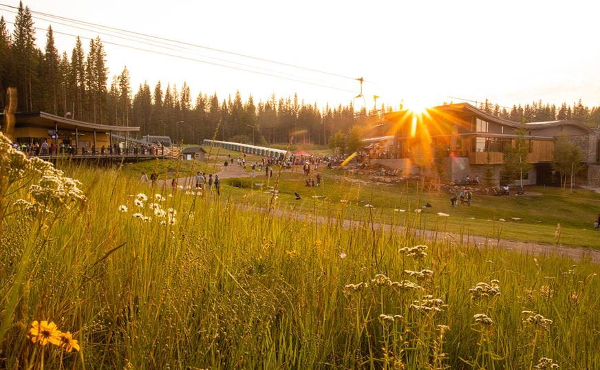 A fall sunset in Snowmass. 