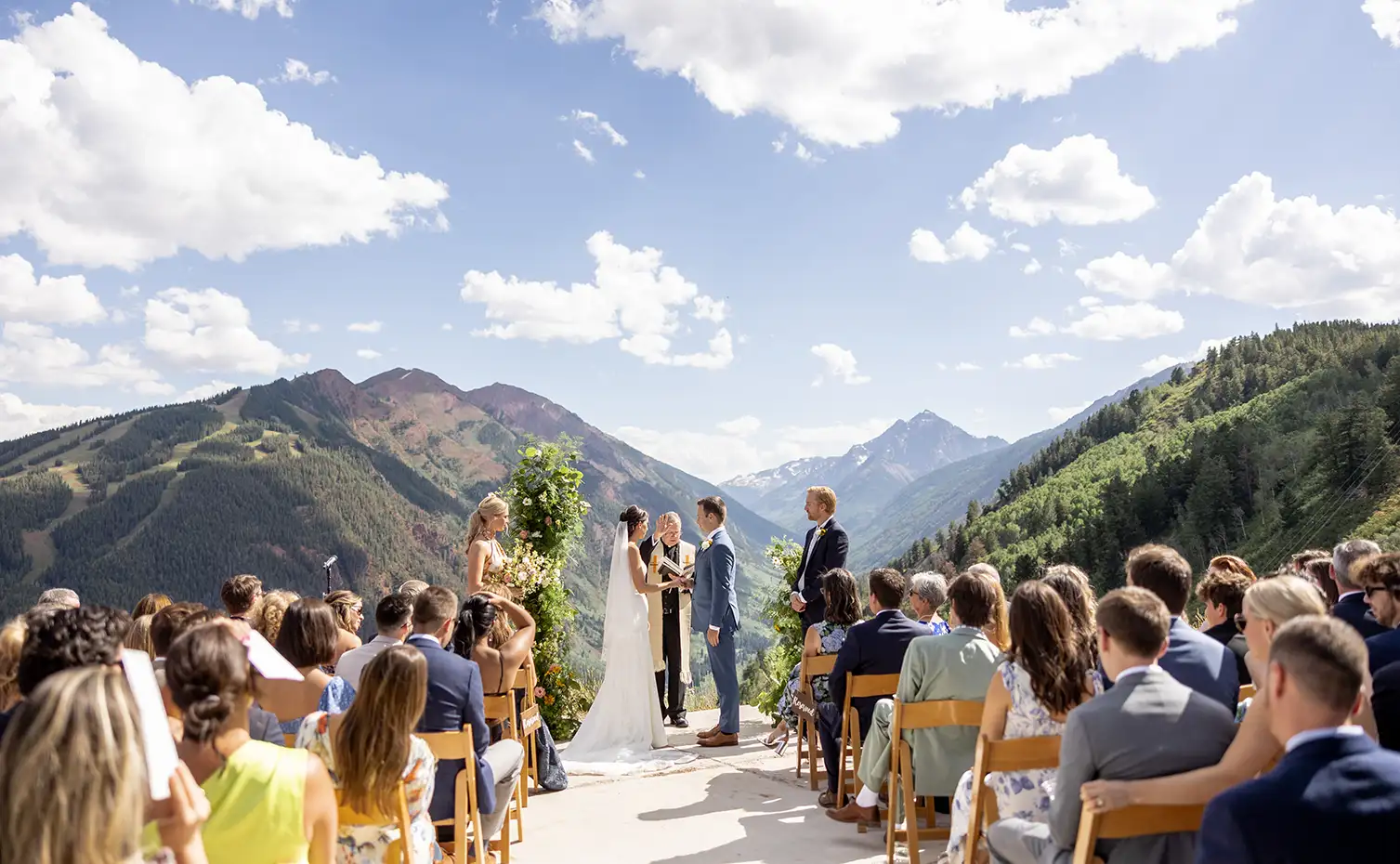 Getting married atop Buttermilk, Colorado