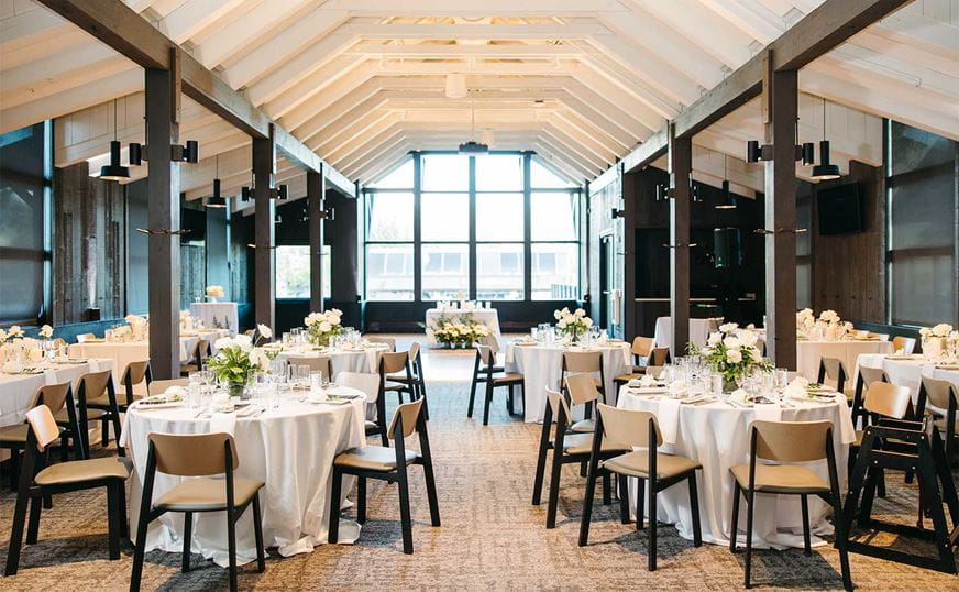 Inside the Buttermilk Mountain Lodge banquet