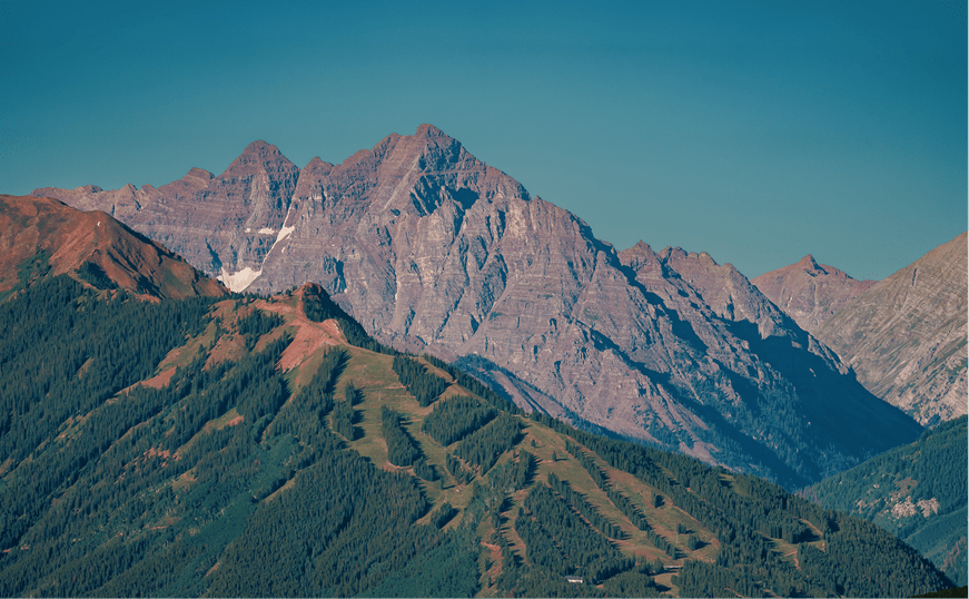 Aspen Highlands peaks during the summer months 