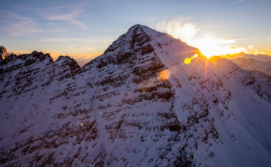 Sunrise over North Maroon Peak near Aspen, Colorado