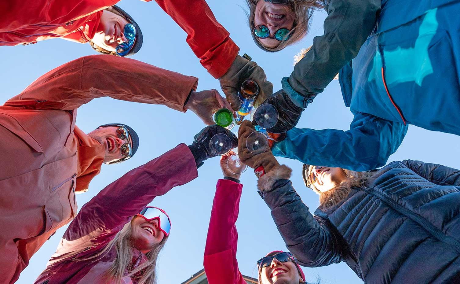 Groups toasting at Aspen Snowmass