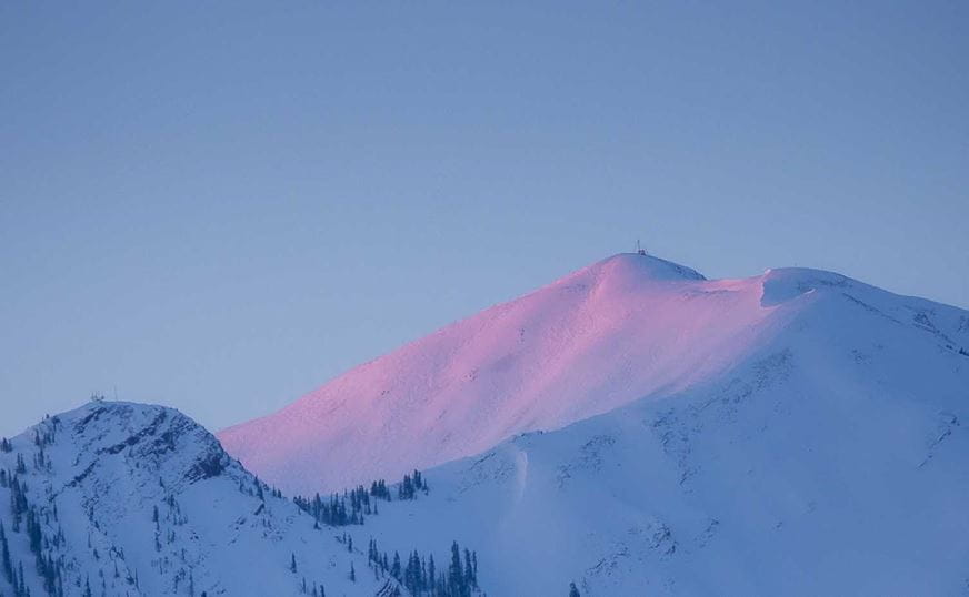 Aspen Highlands at Dusk