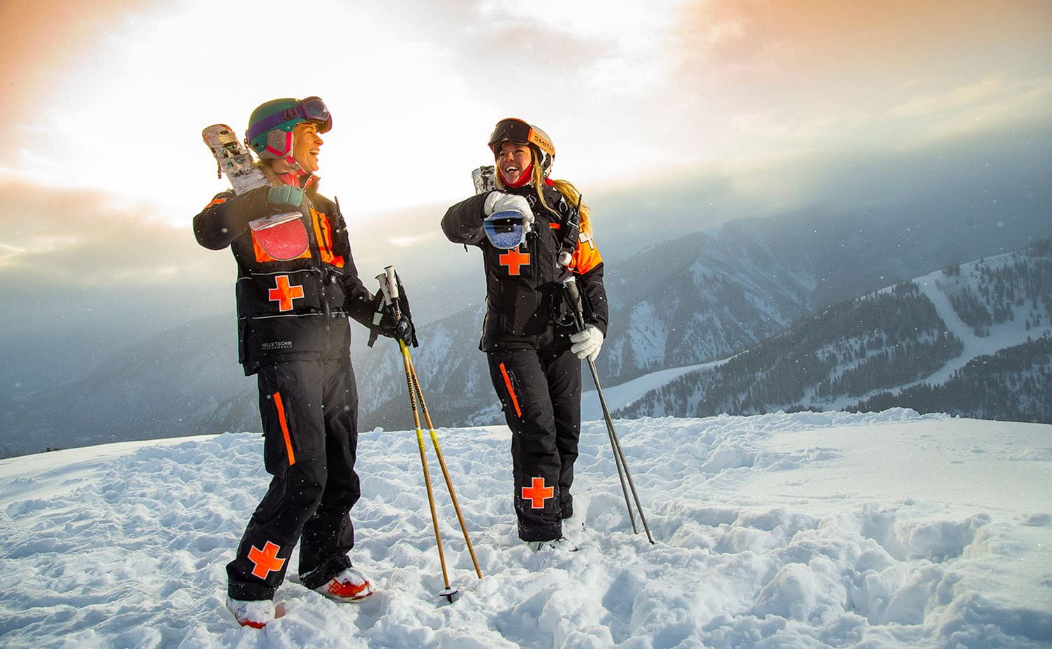 Ski patrollers at Aspen