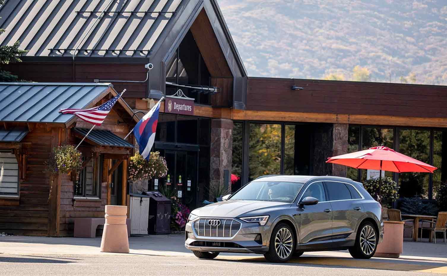 Audi at the departure section in the Aspen Airport. 