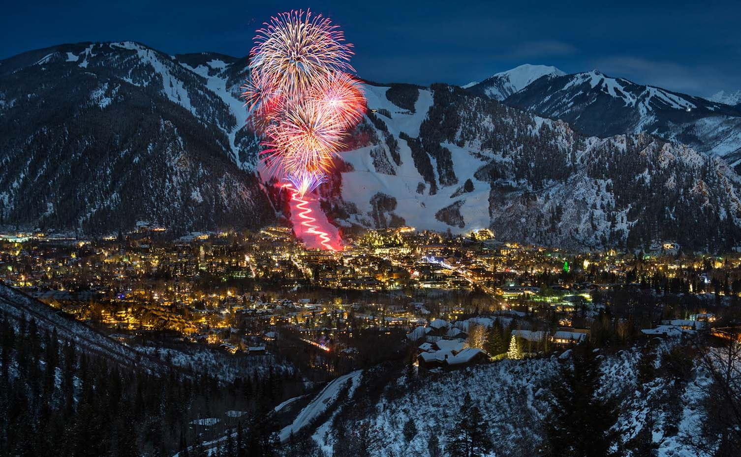 Fireworks in Aspen Colorado