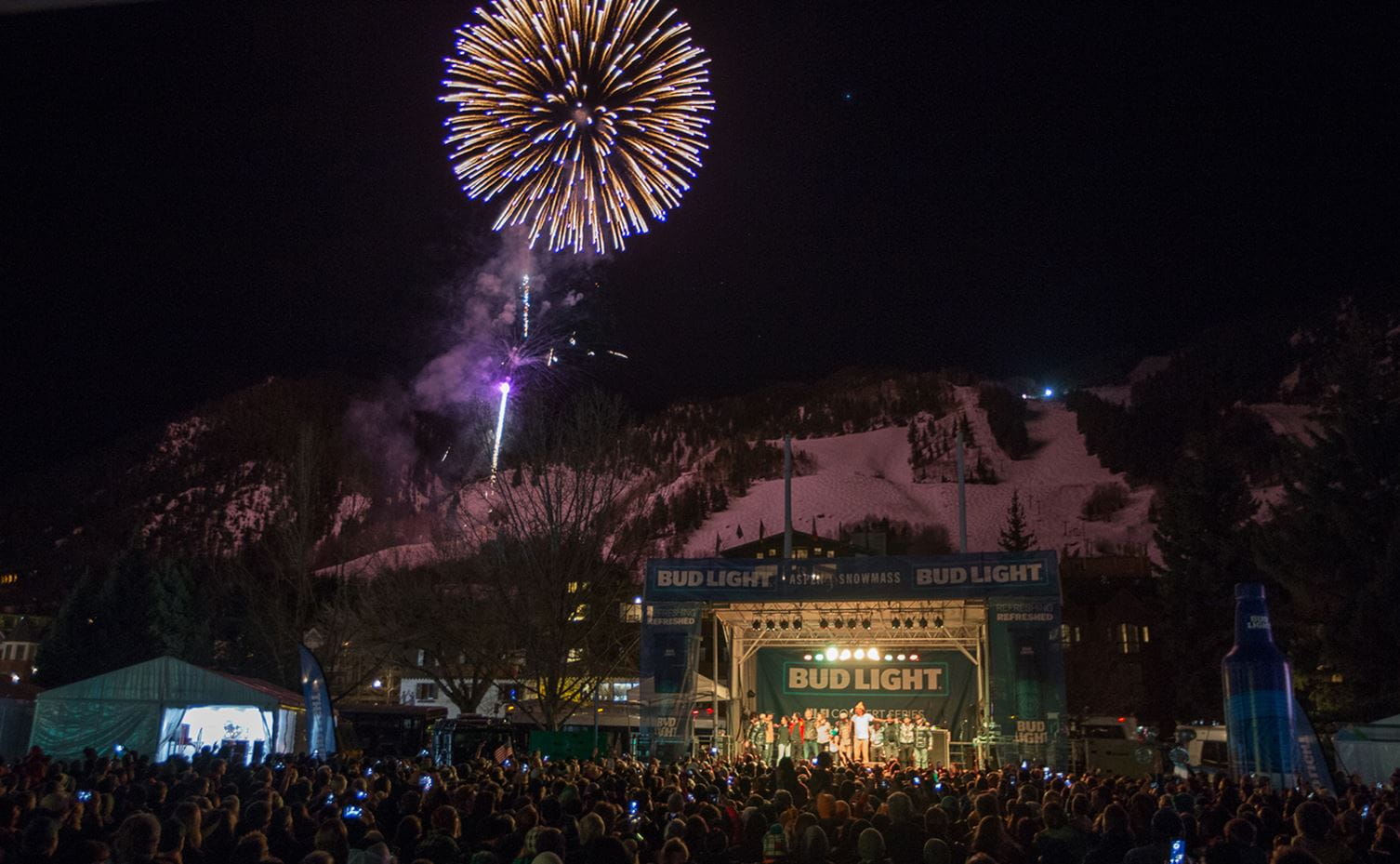 Concert taking place in Downtown Aspen part of World Cup. 