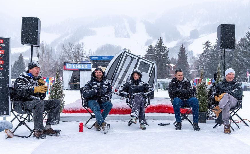 Panel discussion at the World Cup for Climate talk in Aspen