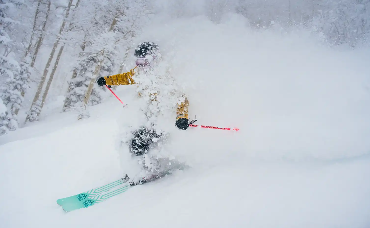 Deep snow and powder conditions at Aspen Mountain