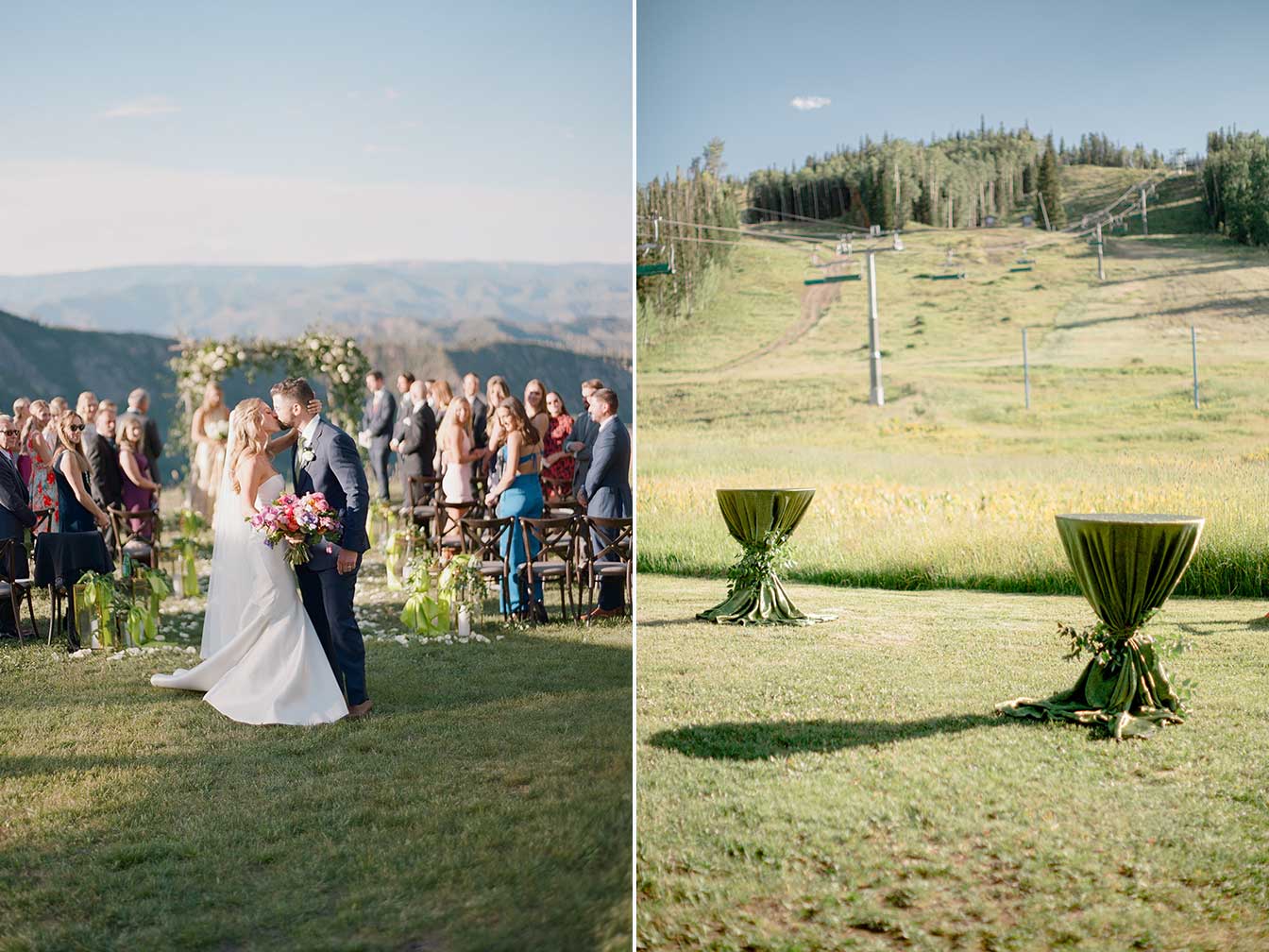 Aspen Snowmass weddings collage - Elk Camp Wedding, Colorado - Alex & Matias