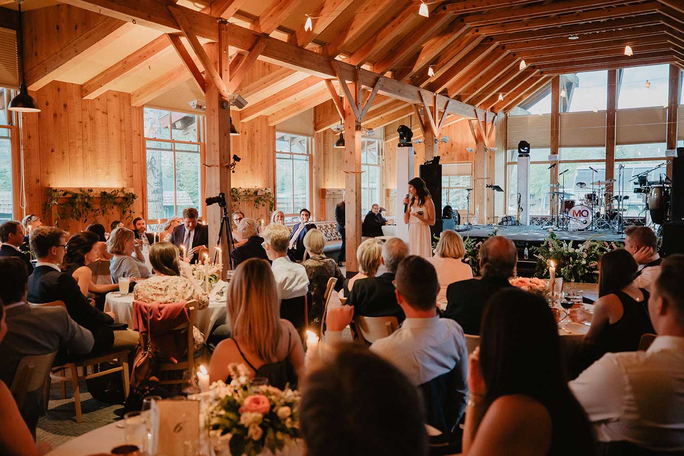 Weddings at Buttermilk Mountain Lodge: toast