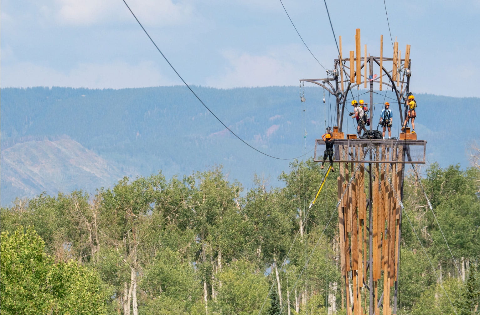 Zipling at the Lost Forest Snowmass