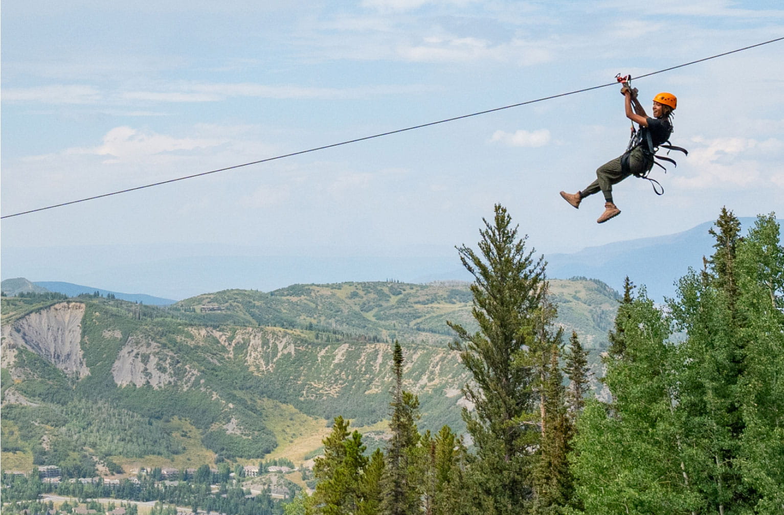 Zipling at the Lost Forest Snowmass