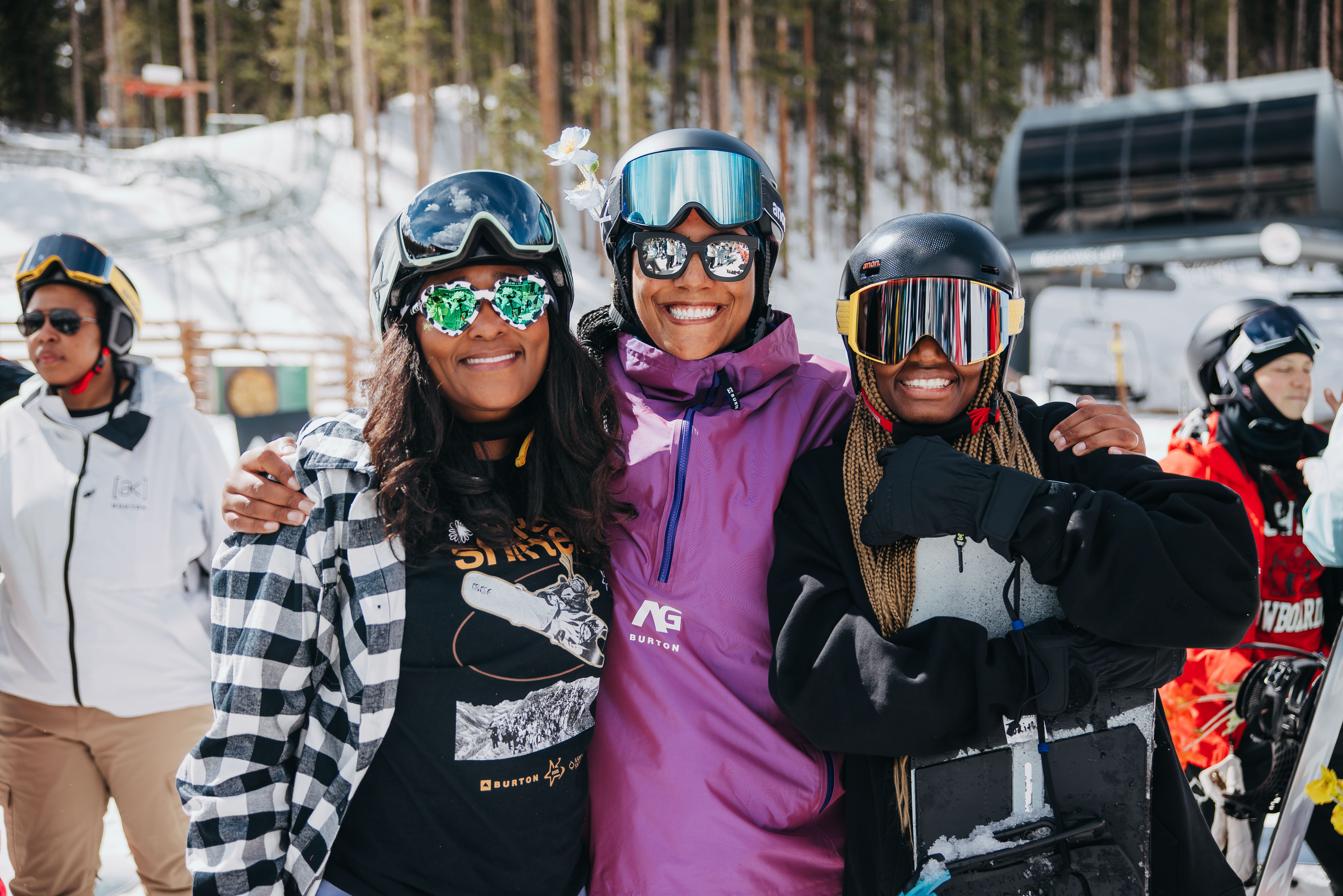 Three women smiling at camera at Culture Shifters Event