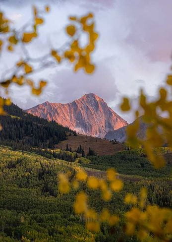 Capitol Peak at sunset in the fall