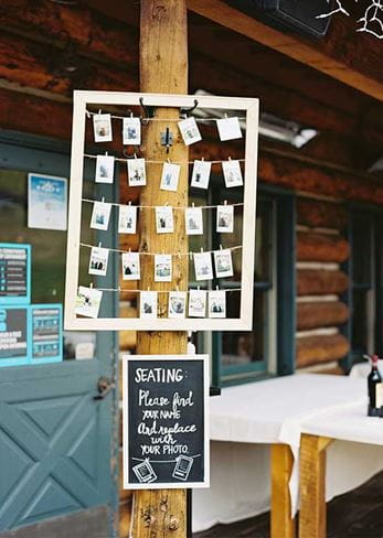 Wedding seat card ideas