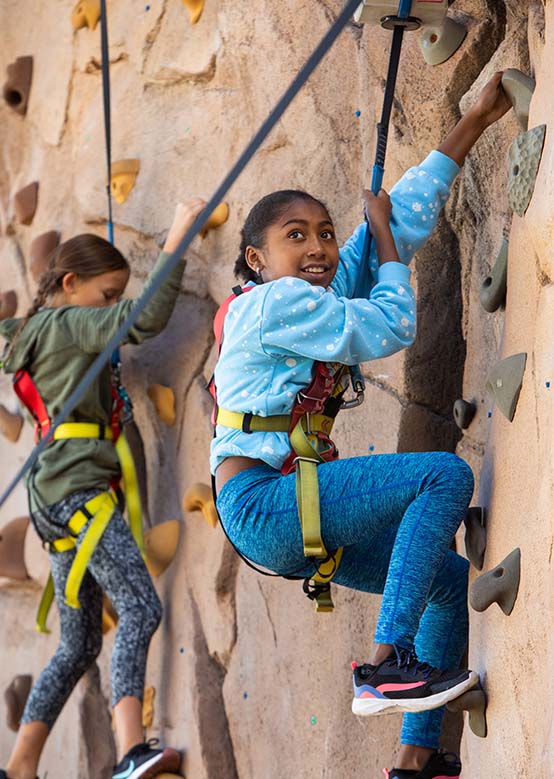 Camp Aspen Snowmass climbing wall