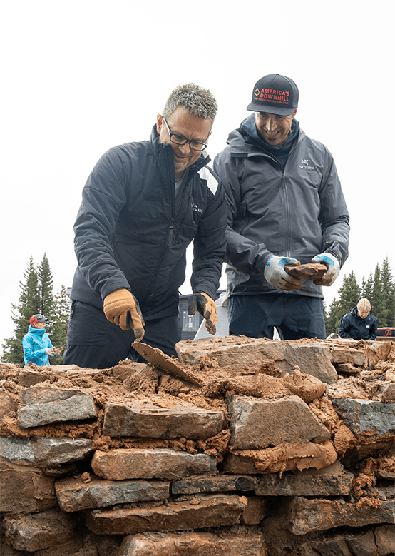 Aspen CEO Dave and Geoff working to build hero's new terrain 