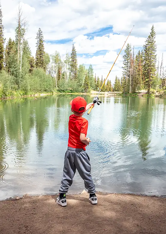 Fishing at Trout Hook Pond