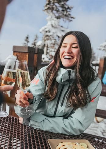 Toasting to a good time on Aspen Mountain