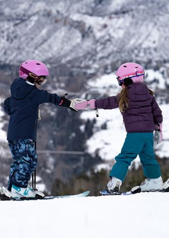 Children learn to ski at Aspen Snowmass