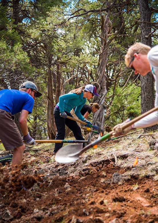 Trail building at Aspen Snowmass