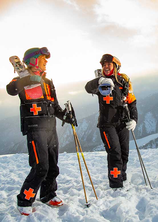 Ski patrollers at Aspen