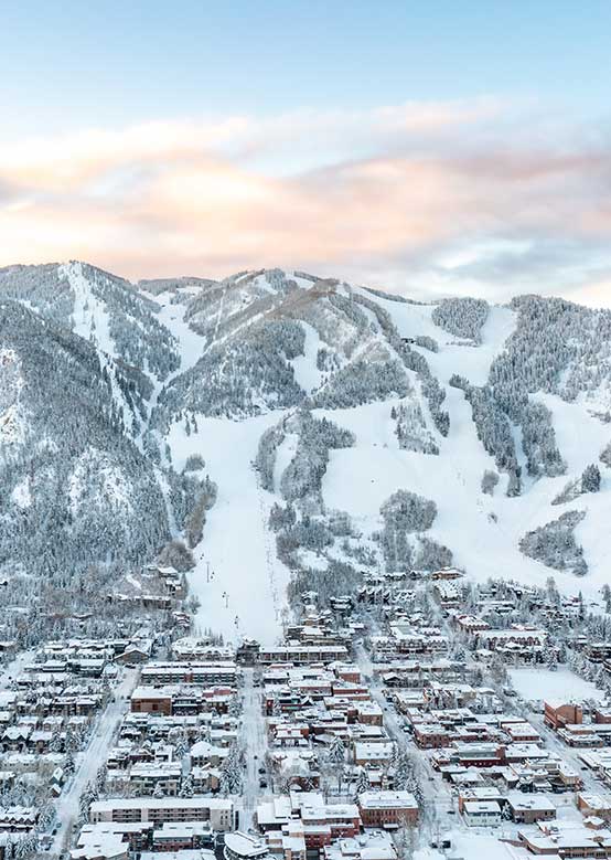 Aspen Mountain at sunrise