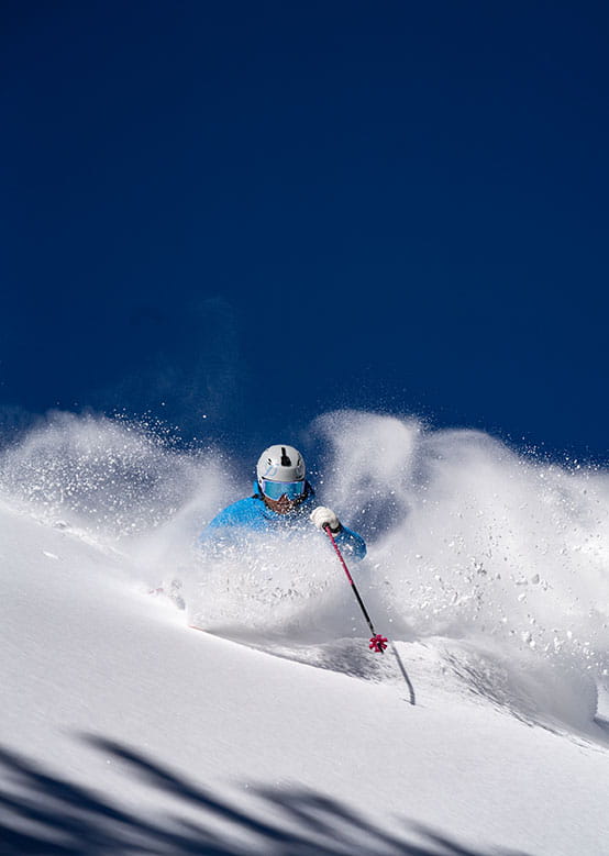 Skiing Buttermilk on a powder day