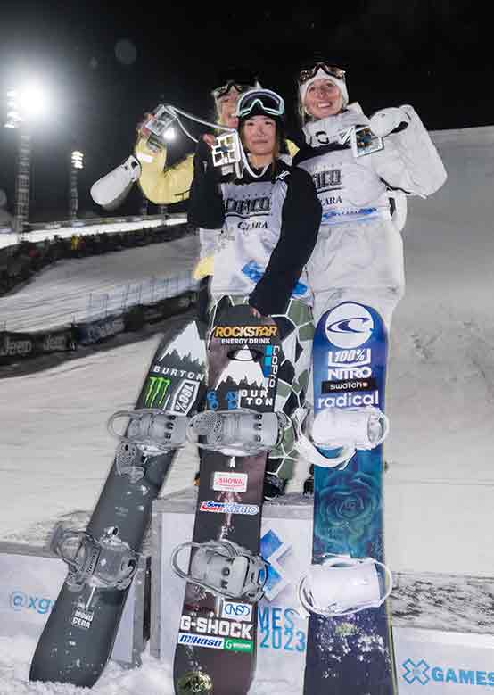 First through third place winners of the 2023 knucle huck. 