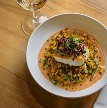 bowl of fresh warm soup at Aspen Snowmass