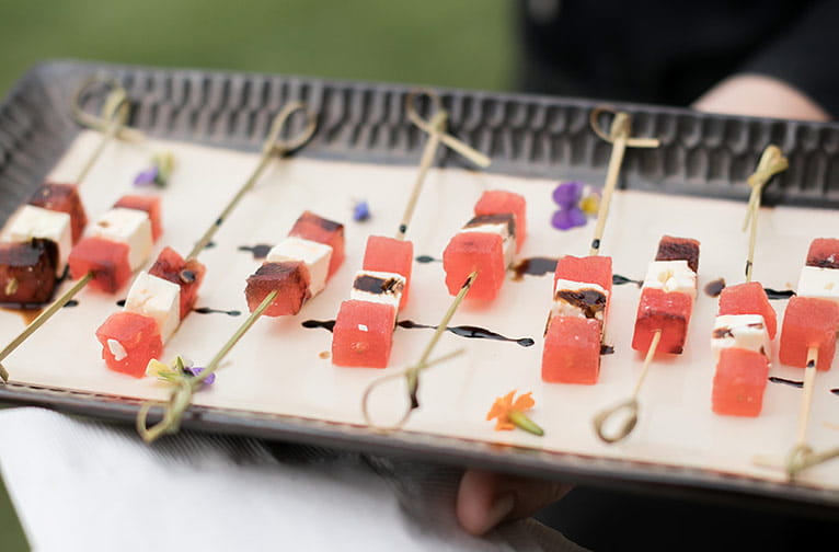 Small bites from ASC Catering at Aspen Snowmass