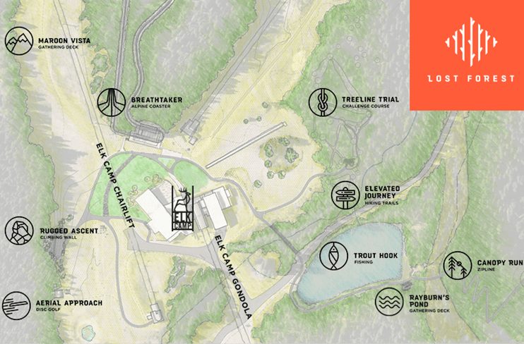Map of the Lost Forest at Snowmass
