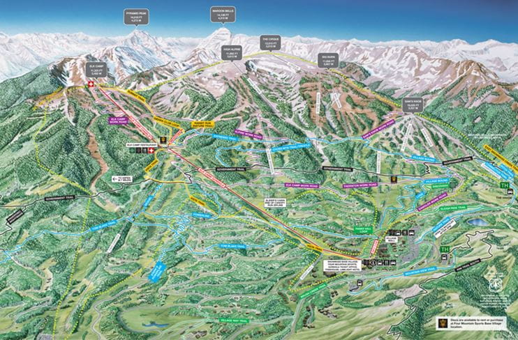 Snowmass Summer Trail Map