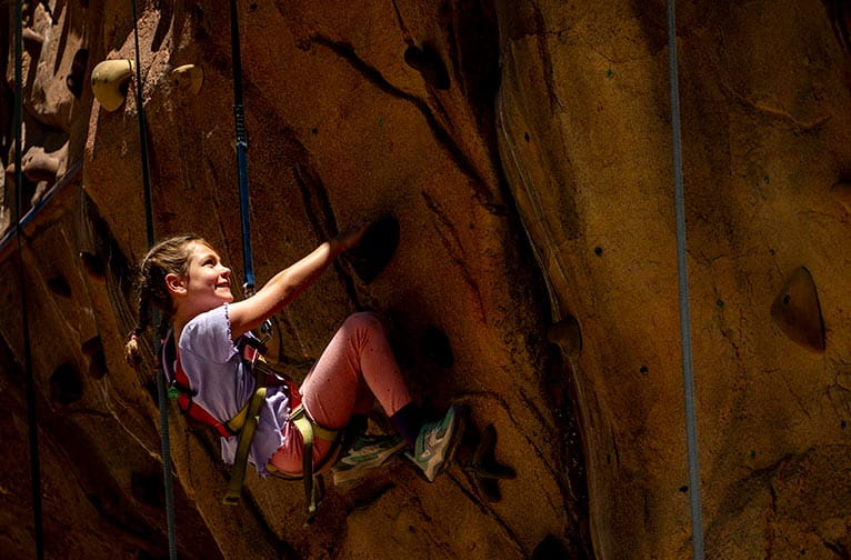 Climbing Wall at Lost Forest