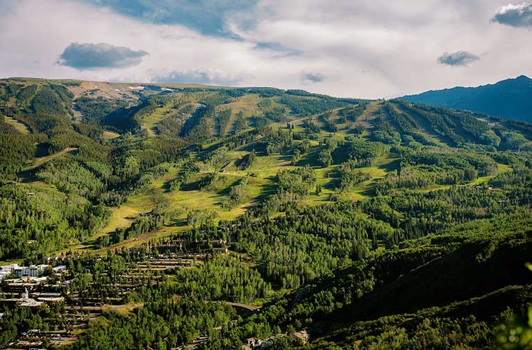 Overview of Snowmass in summer