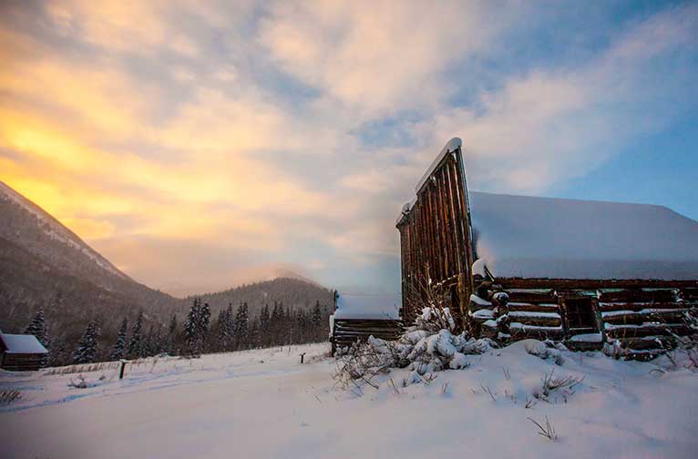 Ashcroft, Colorado in winter